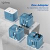 1776813227_Lifelong-Electronics-2500W-Universal-Travel-Adapter-All-in-One-2-Type-C-25W-PD-1-USB-A-18W-QC-3.0-Dual-Fuse-Protection-180-Countries-EuropeUSAsia-etc-International-Socket-Accessories.jpg Lifelong Electronics 2500W Universal Travel Adapter All in One | 2 Type-C 25W PD & 1 USB-A 18W QC 3.0 | Dual Fuse Protection | 180+ Countries - Europe/US/Asia etc | International Socket Accessories