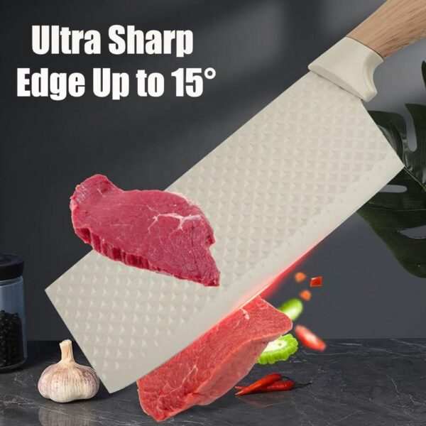 1776814048_Premium-6-Piece-Kitchen-Knife-Set-with-Wood-Tone-Handles-Textured-Stainless-Steel-Blades-Includes-Chef-Knife-Santoku-Utility-Paring-Knife-Kitchen-Shears-and-Knife-Block.jpg Premium 6-Piece Kitchen Knife Set with Wood-Tone Handles Textured Stainless Steel Blades Includes Chef Knife Santoku Utility Paring Knife Kitchen Shears and Knife Block