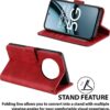 Flip Cover Compatible for Realme Narzo 70X 5G, Realme Narzo N65 5G, Realme 12X 5G, Realme 12 5G, Realme C65 5G, Realme 13 5G flip Cover - Attractiv Red