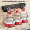 Stainless Steel Kitchen Kitchen Shelf Wall Mount Knife Holder,Towel Hanger, Spatula Ladle Hanging Hooks, Cutlery Holder Storage Rack High Grade Metal Multi-Purpose40 X 5.5 X 7.4 Cm