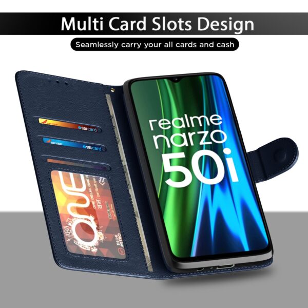 1776825277_Pikkme-Realme-Narzo-50i-Flip-Cover-PU-Leather-Finish-360-Protection-Wallet-Stand-Strong-Magnetic-Flip-Case-for-Realme-Narzo-50i-Blue.jpg Pikkme Realme Narzo 50i Flip Cover | PU Leather Finish | 360 Protection | Wallet & Stand | Strong Magnetic Flip Case for Realme Narzo 50i (Blue)