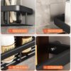 Leawall Heavy Duty Plastic Self-Adhesive Bathroom Shelf - Multipurpose Wall-Mounted Floating Storage Organizer for Bathroom, Kitchen, Bedroom, Office - Strong, Durable(2 Pcs)