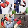 Latex Coated Safety Gloves for Men Industrial Gloves Hand Gloves for Men Gardening Gloves Working Gloves for Men Rubber Gloves for Gardening Work Anti Cut Resistant Gloves