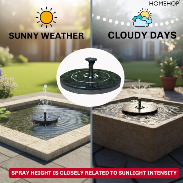 1776834363_Homehop-Solar-Garden-Fountain-8-Nozzles-Decorative-Multi-Color-Sprinkler-Pump-2.5-W-Power-For-Home-Outdoor-Pond-Bird-Bath-and-Pool-ABS-7v2.5W.jpg Homehop Solar Garden Fountain 8 Nozzles Decorative Multi Color Sprinkler Pump 2.5 W Power For Home, Outdoor, Pond, Bird Bath, and Pool (ABS-7v/2.5W)