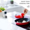 Silicone Kitchen Utensils Set, Wooden Handle Cooking Utensils, Non-Stick Spatula Spoon Turner Safe for Cookware, Non-Toxic & Heat Proof (Pack of 1, Black)