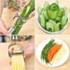 2 in 1 Multi-Functional Zoodles Peeler & Spiralizer | Vegetable Noodle Maker for Zucchini Noodles | Salad Cutter and Chopper Kitchen Gadget 2026