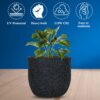 1776849439_BonKaso-10-Inch-Jaguar-Round-Plant-Pots-Highly-Durable-Lightweight-Polymer-Planter-for-Indoor-Outdoor-Use-Flower-Pot-GamlaGamale-for-Home-Office-Garden-Living-Room-Balcony-Dark-Grey.jpg BonKaso 10 Inch Jaguar Round Plant Pots | Highly Durable & Lightweight Polymer Planter for Indoor & Outdoor Use | Flower Pot (Gamla/Gamale) for Home, Office, Garden, Living Room & Balcony (Dark Grey)