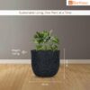 1776849442_BonKaso-10-Inch-Jaguar-Round-Plant-Pots-Highly-Durable-Lightweight-Polymer-Planter-for-Indoor-Outdoor-Use-Flower-Pot-GamlaGamale-for-Home-Office-Garden-Living-Room-Balcony-Dark-Grey.jpg BonKaso 10 Inch Jaguar Round Plant Pots | Highly Durable & Lightweight Polymer Planter for Indoor & Outdoor Use | Flower Pot (Gamla/Gamale) for Home, Office, Garden, Living Room & Balcony (Dark Grey)