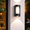 LED 2 Way Outdoor Wall Light| 4 Watt| Waterproof Gate Light| WarmWhite|Metal Body|Up Down Wall Light | Outdoor Lights for Balcony,Garden |Pack of 1|Two Direction Light|Two Side Wall lamp