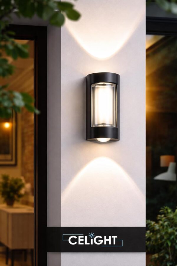 LED 2 Way Outdoor Wall Light| 4 Watt| Waterproof Gate Light| WarmWhite|Metal Body|Up Down Wall Light | Outdoor Lights for Balcony,Garden |Pack of 1|Two Direction Light|Two Side Wall lamp