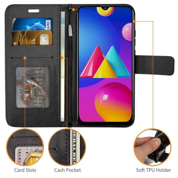 1776873657_Amazon-Brand-Solimo-Flip-Cover-for-Samsung-Galaxy-M02sF02s-Leather-Plastic-Black.jpg Amazon Brand - Solimo Flip Cover for Samsung Galaxy M02s/F02s (Leather, Plastic | Black)