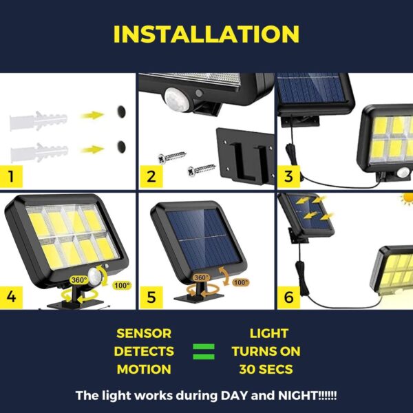 1776874308_GITGRNTH-Solar-Motion-Sensor-Outdoor-Light-with-Remote-Control-IP65-Waterproof-Wall-Light-3-Adjustable-Lighting-Modes-High-Brightness-LED-Solar-Security-Light-for-Garden-Split-Solar-Lamp.jpg GITGRNTH Solar Motion Sensor Outdoor Light with Remote Control, IP65 Waterproof Wall Light, 3 Adjustable Lighting Modes, High Brightness LED Solar Security Light for Garden (Split Solar Lamp)