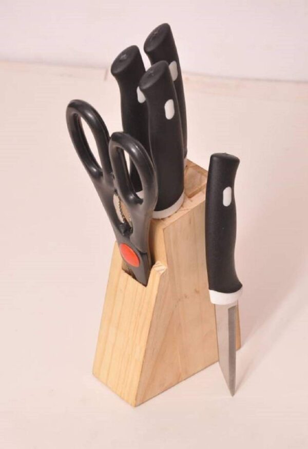 1776893641_Stainless-Steel-Knife-Set-Kitchen-Knife-Set-with-Wooden-Stand-Chef-Knife-Bread-Knife-Carving-Knife-Vegetable-Knife-Paring-Knife-for-Home-Cooking-and-Food-Preparation.jpg Stainless Steel Knife Set Kitchen Knife Set with Wooden Stand Chef Knife Bread Knife Carving Knife Vegetable Knife Paring Knife for Home Cooking and Food Preparation