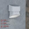 Lifelong Solar Light Outdoor for Home Decor - Solar Panel with LED Light -2000 lumens - 180° Rotation & Upto 15 hrs use - Waterproof Wall Light-Motion & Light Sensor-4 Modes Light for Garden Balcony