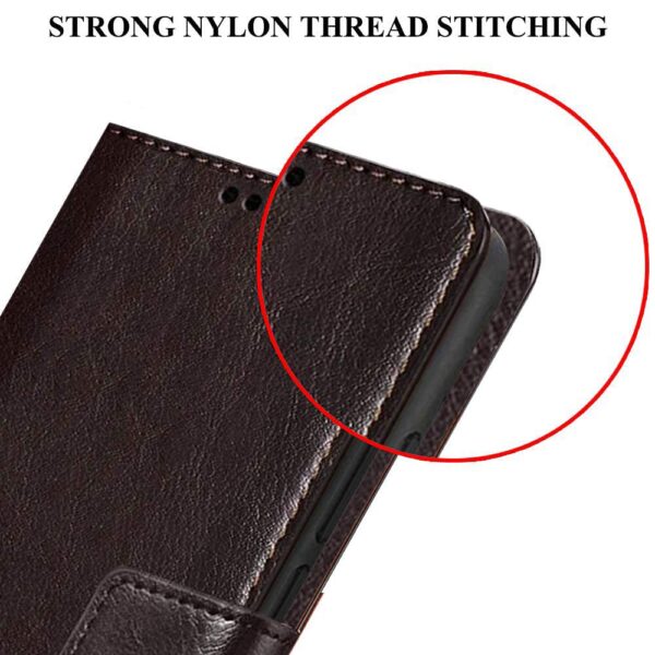 TheGiftKart Flip Back Cover Case for Redmi 9 / Redmi 9 Activ/Poco C31 | Leather Finish | Inbuilt Stand & Pockets | Wallet Flip Case Back Cover for Redmi 9 / Redmi 9 Activ/Poco C31 (Coffee & Brown)