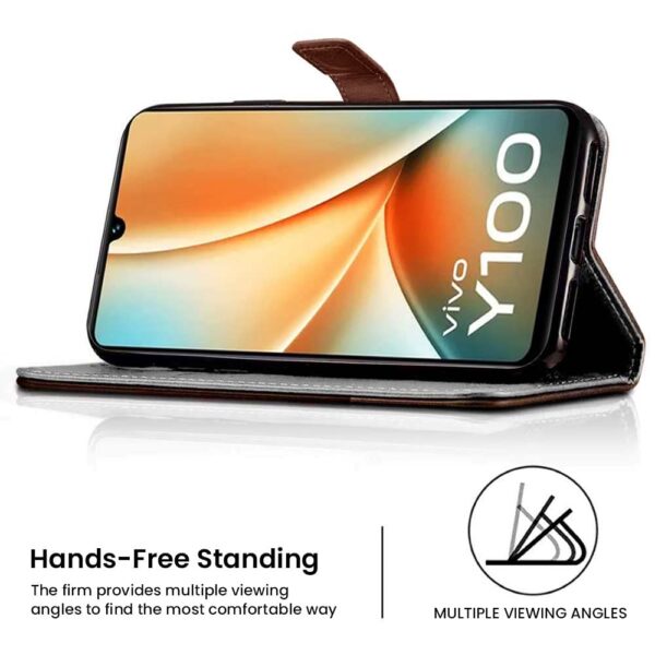 1776919771_FLIPPED-Vegan-Leather-Flip-Cover-for-Vivo-Y100-5G-Vivo-T2-5G-Shock-Proof-with-TPU-Bumper-Kickstand-Card-Cash-Pockets-Magnetic-Closure-Wallet-Case-Cover-Hand-Stitched-Brown-with-Coffee.jpg FLIPPED Vegan Leather Flip Cover for Vivo Y100 5G | Vivo T2 5G | Shock Proof with TPU Bumper & Kickstand | Card & Cash Pockets | Magnetic Closure Wallet Case Cover (Hand Stitched, Brown with Coffee)