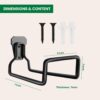 Amulya Farms Water Pipe Holder Wall Mount with Holes – Hose Holder Wall Mount for Garden Hose, Water Hose & Pipe Storage | Garden Hose Hanger with Screws & Anchors.