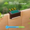 Step Lights Waterproof LED Solar Power Stair Lights, Outdoor Fence Light for Deck Stair Railing, Outside Fence Lighting for Wall Garden Backyard Patio Pathway Balcony Decor (Pack of 8) (A)