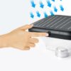 Epyz Solar Pillar Light Outdoor Square Shape with 152LEDs, 8W Monocrystaline Panel, 12,000mah Battery, 3 Type of Lights, Application for Fence, Garden, Wall, Outdoor [ Multicolour ]