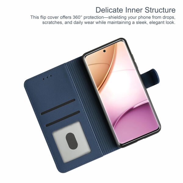 AIBEX ® Shock Proof Flip Compatible for Samsung A14 5G Flip Cover Leather Finish | Inside TPU with Card Pockets | Wallet Stand | Complete Protection Flip Case