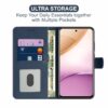 AIBEX ® Shock Proof Flip Compatible for Samsung A14 5G Flip Cover Leather Finish | Inside TPU with Card Pockets | Wallet Stand | Complete Protection Flip Case