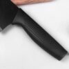 OMESH Stainless Steel 3 Pieces Professional Kitchen Knife Set/Meat Knife/Chef Knife with Non-Slip Handle Sharp Manual Sharpening for Home Kitchen & Restaurant(Black)
