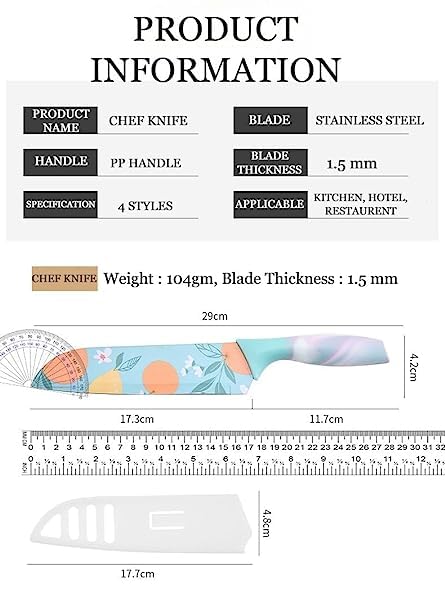 1776971109_Knife-Set-Stainless-Steel-Knife-for-Kitchen-Use-Chefs-Knife-Set-Santoku-Knife-Non-Slip-Handle-with-Blade-Cover-Sky-Blue-Printed.jpg Knife Set, Stainless Steel Knife for Kitchen Use, Chef's Knife Set, Santoku Knife & Non-Slip Handle with Blade Cover (Sky Blue Printed)