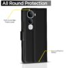 Pikkme Flip Cover for Vivo Y400 Pro 5G| Leather Finish | Shockproof with Card Pockets & Wallet Stand | Ultimate Protection Case (Black)