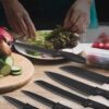 Premium Stainless Steel Kitchen Knife Set | 6-Piece Non-Stick Chef Knives with Protective Sheaths | Multipurpose Cooking Knives