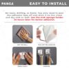 PANCA Stainless Steel Adhesive Sponge Holder for Kitchen Sink | Waterproof Caddy Organizer | Rustproof Sponge Rack for Scrubber & Brush | Kitchen Accessories (Pack of 2)