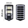 XERGY 50W Solar LED Street Light with Remote – 96 LEDs, Motion Sensor, Dusk to Dawn Sensor, IP67 Waterproof, 3W Solar Panel, 2000mAh Battery – Outdoor Lighting for Garden, Yard, Driveway, Garage