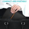 oddpod™ Pu Leather Electronic Gadgets Organizer Bag for Travel/Portable Waterproof All-in-One Storage Case for Cable, Cord, Charger, Phone, Hard Drive and More - Medium (Black)