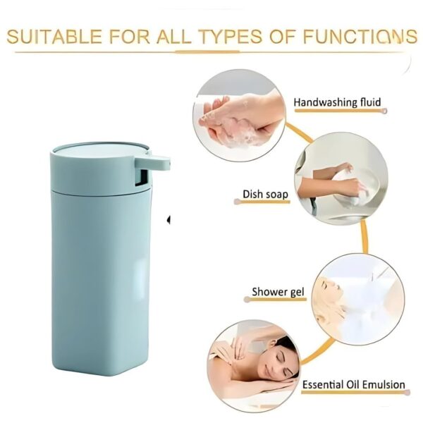 1777022711_Push-soap-Dispenser-Leakproof-BPA-Free-Design-for-Hand-Wash-Refillable-Pump-Bottle-for-Bathroom-Kitchen-Office-Use-Leak-ProofPlastic-Liquid-Dispenser-with-Easy-Push-Mechanism-1.jpg Push soap Dispenser, Leakproof BPA-Free Design for Hand Wash, Refillable Pump Bottle for Bathroom, Kitchen & Office Use, Leak-Proof,Plastic Liquid Dispenser with Easy Push Mechanism (1)