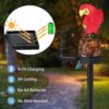 Solar Garden Lights, Outdoor Decorative Resin Parrot Solar LED Lights with Stake for Garden Lawn Pathway Yard Decortions(Home Decor, Garden Decor,Wall Decor)(Warm Yellow Light Multicolour)(PC-1)