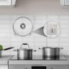 JIALTO 2 Pcs Heavy Duty Stainless Steel SUS 304 Adhesive Wall Hooks - Multipurpose, Waterproof, and Stylish Hooks for Bathroom, Kitchen, and More