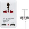 1777056806_SBF-Plastic-Spice-3-Pin-Universal-Travel-1Adaptor-White-Set-of-1-White.jpg SBF Plastic Spice 3-Pin Universal Travel 1Adaptor (White) Set of 1 (White)