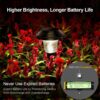 Solar Path Lights Outdoor,Solar Lights Outdoor Waterproof,Stainless Steel LED Landscape Lighting,Solar Garden Lights for Driveway,Pathway,Patio,Yard (10)