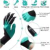 Garden Art Multipurpose Gloves | Cut-Resistant Gloves, Rubber Coated, Comfortable For Wood Working, Construction Work, Electric Welding and Other Activites GGWPN2H (2 Hand Claws Blue)
