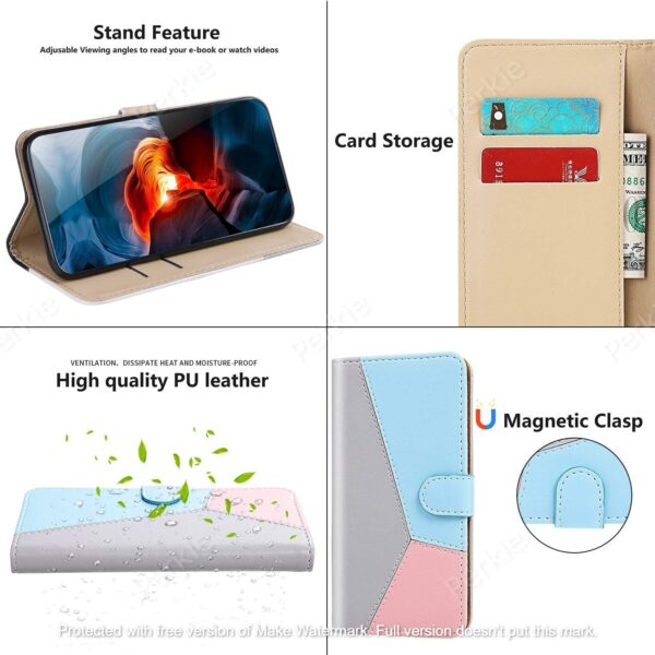 Perkie Candy Series for Samsung Galaxy M30s Magnetic Wallet Case Flip Cover (Soft Tricolor)