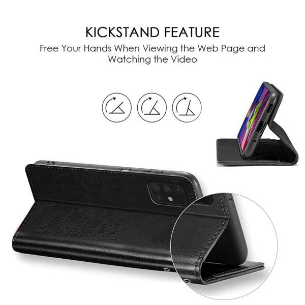 amazon basics Poco C71 5G Flip Cover | Card Pockets Wallet & Stand | Flip Cover for Poco C71 5G (Black)