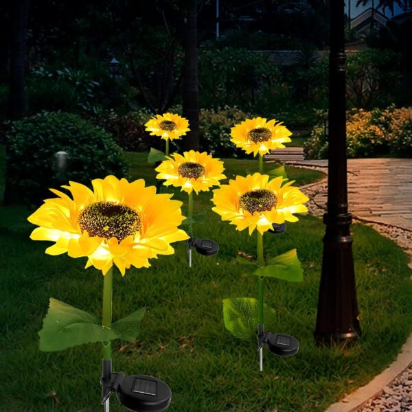 1777093094_Solar-Sunflower-Stake-Garden-Lights-Waterproof-LED-Outdoor-LightsLarge-Realistic-Flowers-for-Courtyard-Front-Yard-Backyard-Pathway-Patio-Porch-Walkway-2-Pack.jpg Solar Sunflower Stake Garden Lights, Waterproof LED Outdoor Lights,Large Realistic Flowers for Courtyard, Front Yard Backyard Pathway Patio Porch Walkway (2 Pack)