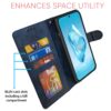 Pikkme OnePlus 12R 5G Flip Cover | Dual-Tone PU Leather Finish | Wallet Style & Stand | Magnetic Flip Case for OnePlus 12R 5G (Navy & Light Blue)