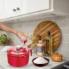 2 in 1 Atta Dough Maker Non-Electric with Measuring Cups | Manual Dough Kneader Machine for Roti, Chapati & Bread | Easy Kitchen Tool for Home Use, Atta Maker Set