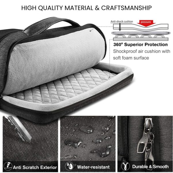 MOCA Laptop Shoulder Bag for MacBook Neo/Air/Pro 13-inch M2 M1 M4 M5, Pro 14-inch, MacBook Air 13.6", Tab S8 Ultra 14.6 Padded Carrying Case for Dell XPS 13, 13.5'' Surface Laptop/Book, HP, Acer