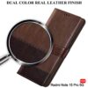 TheGiftKart Flip Back Cover Case for Mi Redmi Note 15 Pro 5G | Dual-Color Leather Finish | Inbuilt Stand & Pockets | Wallet Style Flip Back Case for Redmi Note 15 Pro 5G (Faux Leather, Brown & Coffee)