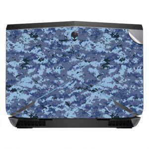 GADGETS WRAP Premium Vinyl Laptop Decal Top Only Compatible with GADGETS WRAP Premium Vinyl Laptop Decal Top Only Compatible with Alienware 17 Inch - Dark Blue Camo