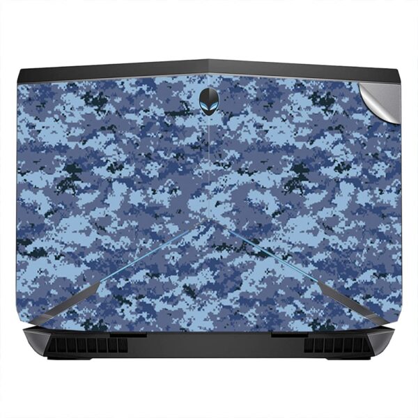GADGETS WRAP Premium Vinyl Laptop Decal Top Only Compatible with GADGETS WRAP Premium Vinyl Laptop Decal Top Only Compatible with Alienware 17 Inch - Dark Blue Camo