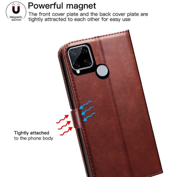 1777122720_Flip-Cover-Compatible-with-Realme-C15-Premium-Leather-Finish-Inbuilt-Pockets-Stand-Flip-Cover-Back-Case-for-Realme-C15-Brown.jpg Flip Cover Compatible with Realme C15 | Premium Leather Finish | Inbuilt Pockets & Stand | Flip Cover Back Case for Realme C15 (Brown)