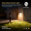 Wipro Garnet Motion Sensor Solar Wall Light SW01 | 6 in 1 modes | Color Changing(Warm & Cool White) | Auto ON (Night) & OFF (Day) | IP65 | Outdoor Light for Home, Balcony, Patio, Stairs, Garden | Pk 1