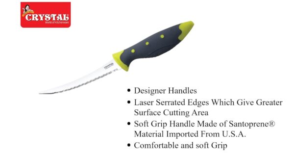 Crystal Crystal, Stainless Steel All Purpose Knife, Standard, Multicolor